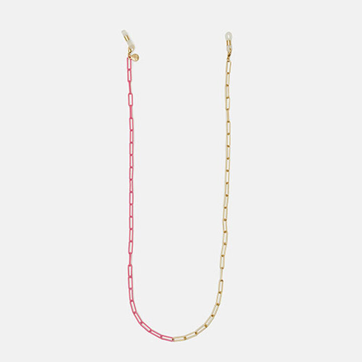 Cordón cadena Flow dorada y rosa, , medium.
