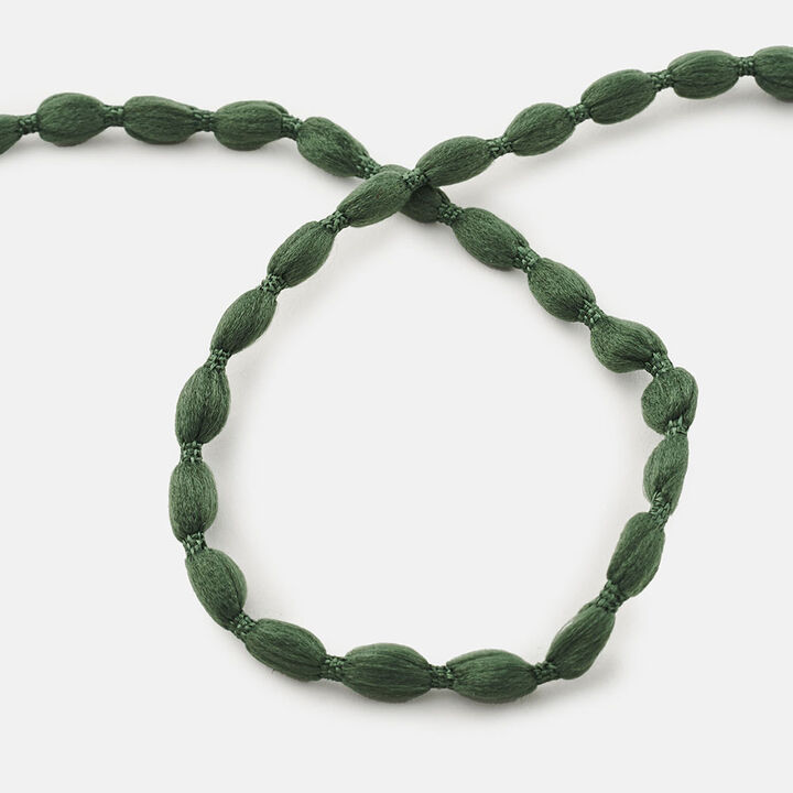 Cordón bolas hilo verde, , large.