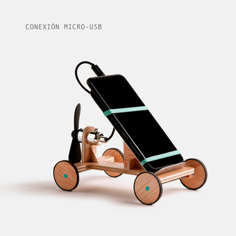 juguete solidario coche con helice micro usb screen pollution, , large.