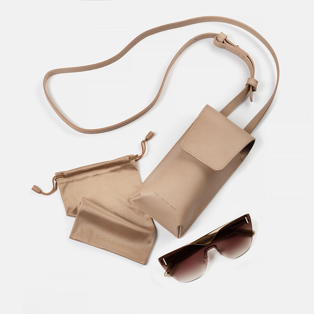 m&oacute; FRONT ROW KAIA SHIELD SUN, brown, large