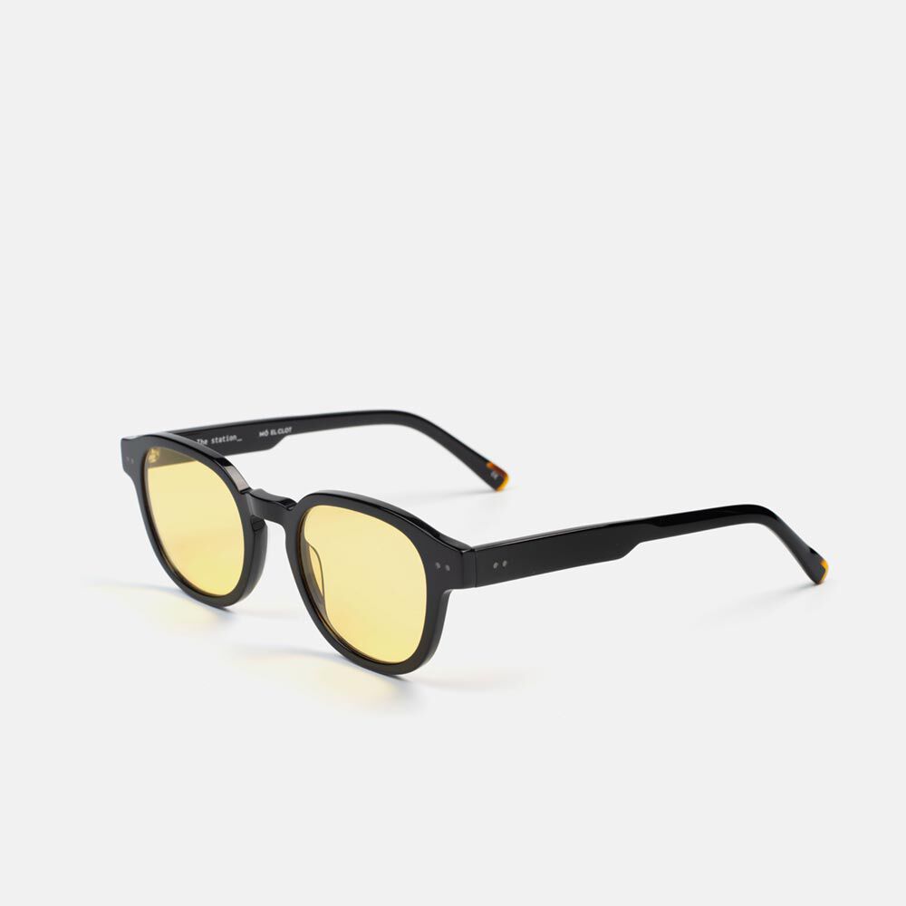 m&oacute; EL CLOT YELLOW LENSES SUN, black, large