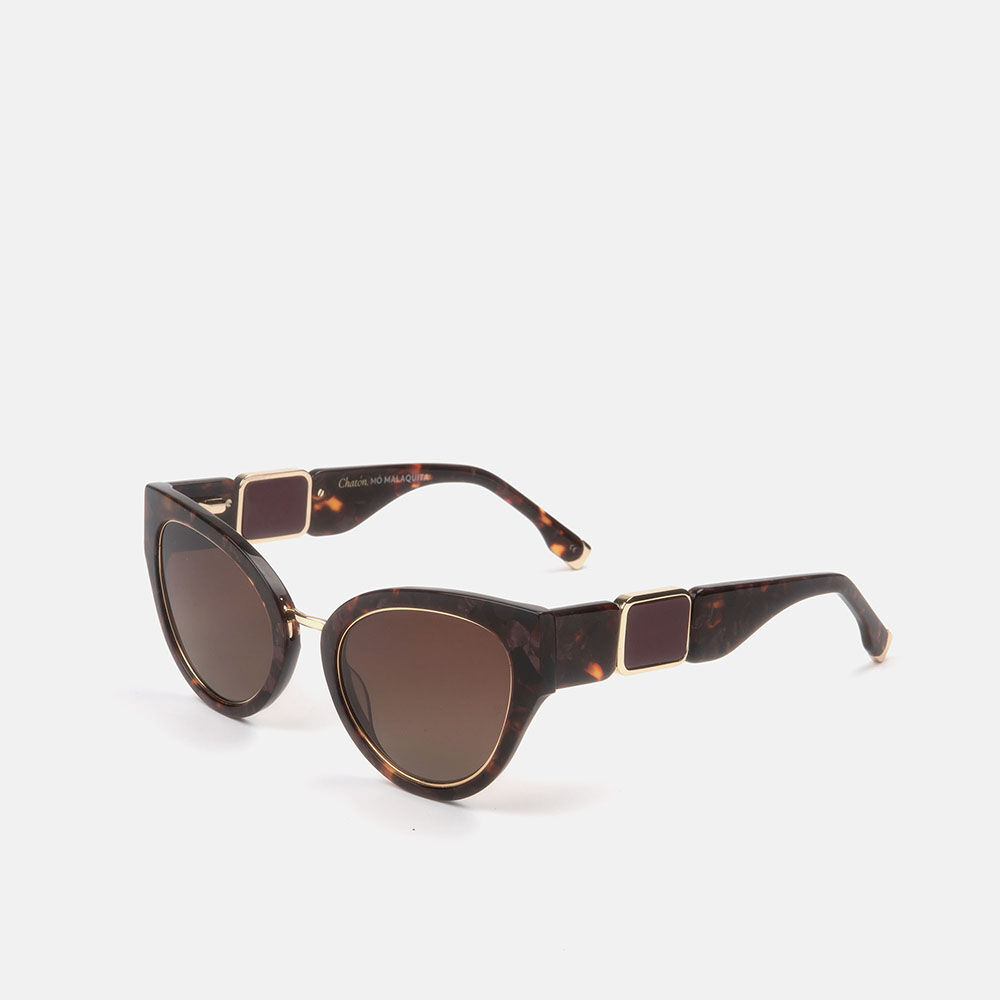 m&oacute; MALAQUITA SUN, carey burgundy, large