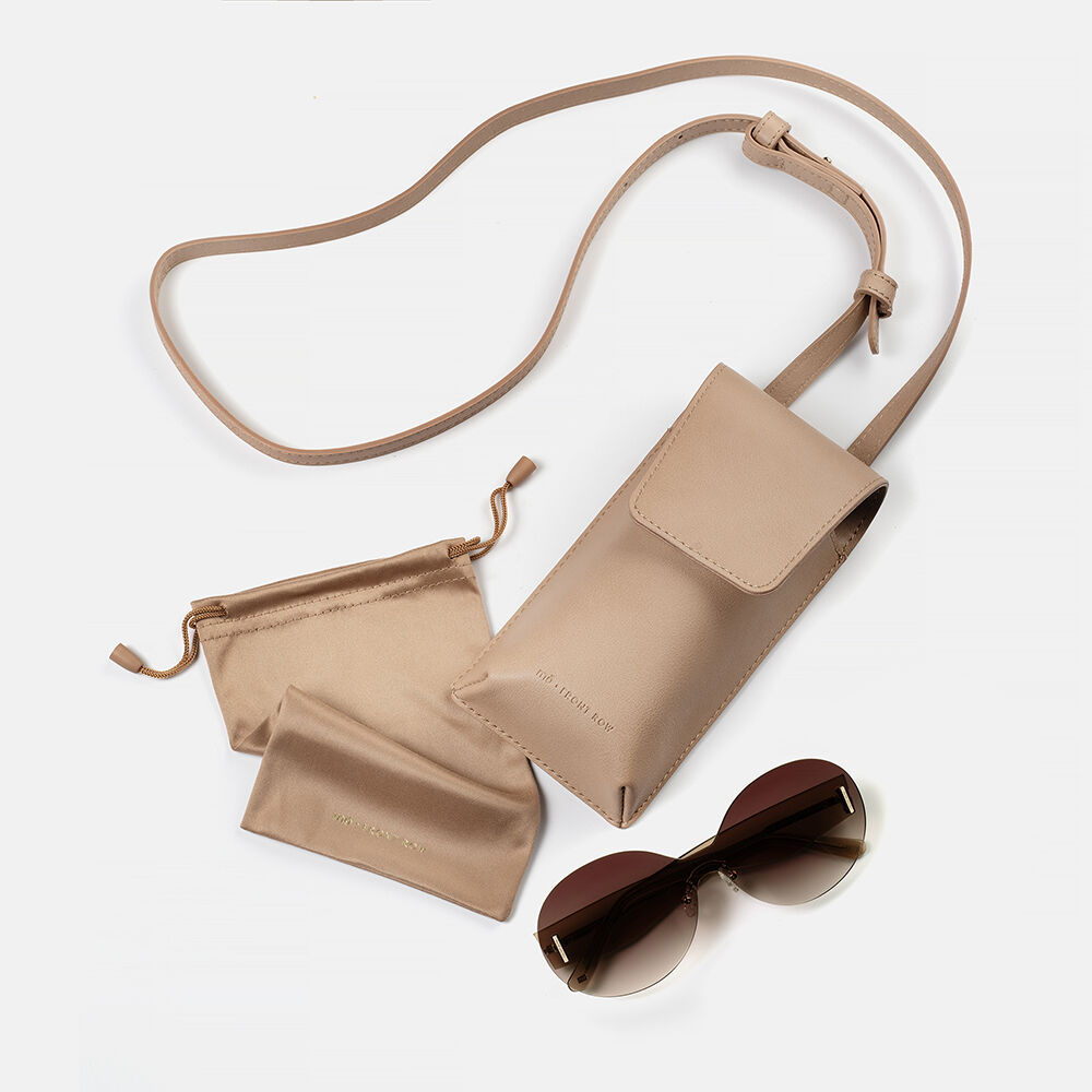 m&oacute; FRONT ROW CANDICE SHIELD SUN, brown, large