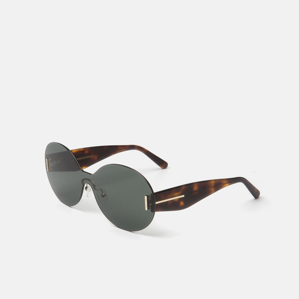 m&oacute; FRONT ROW CANDICE SHIELD SUN, carey, large