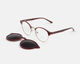 m&oacute; BAYES-ON, burgundy/silver, large