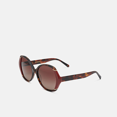 m&oacute; AMELIE SUN, carey/burgundy, medium
