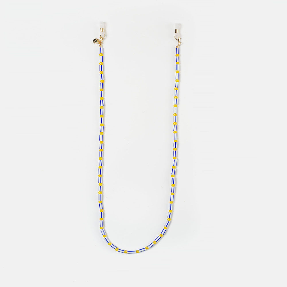 CORDON ABALORIOS AZUL SALITRE  , , large