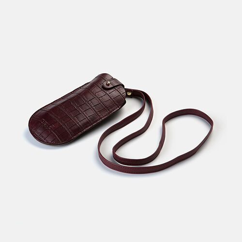 estuche e-m&oacute; croco burgundy, , medium