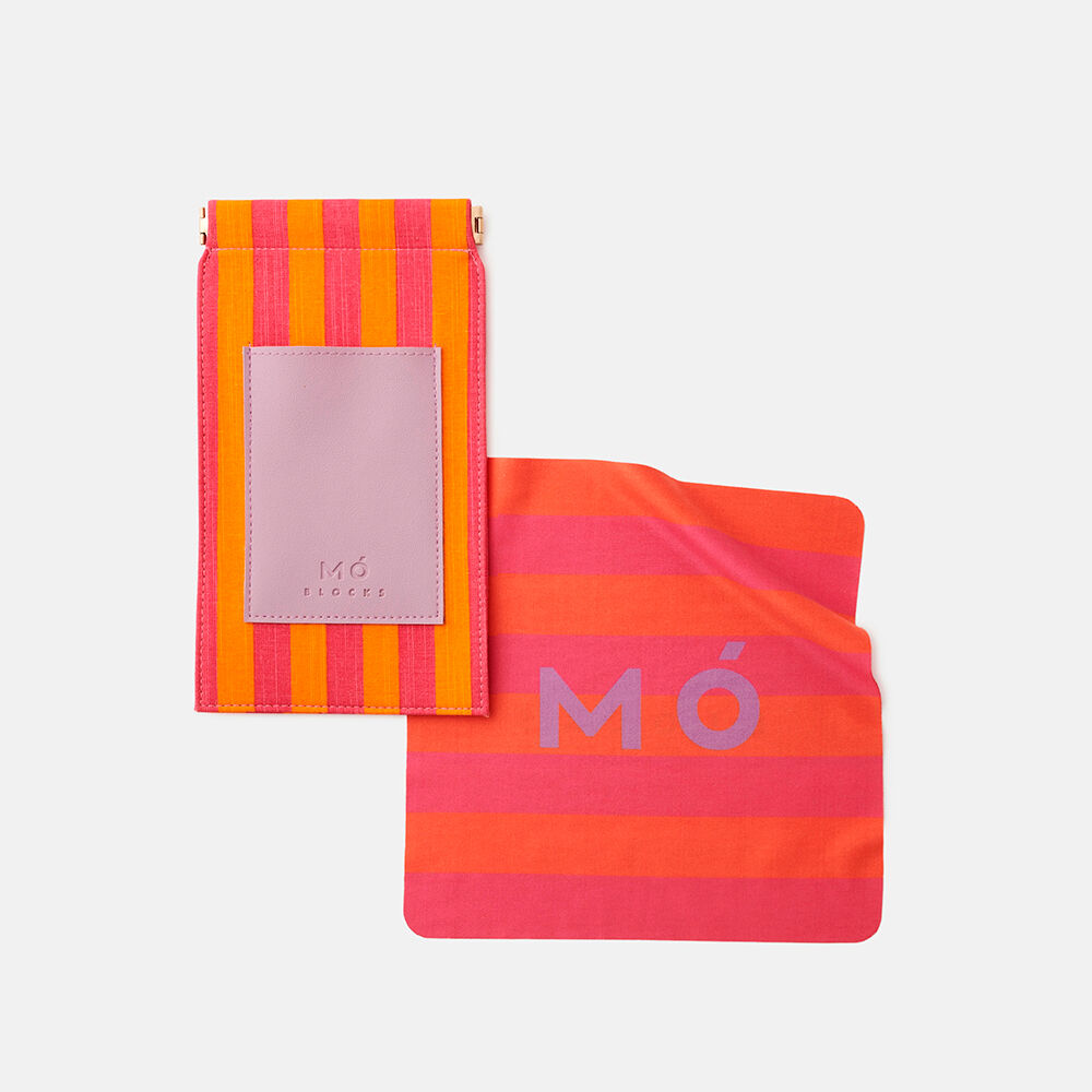 ESTUCHE BLOCKS ROSA/NARANJA, , large