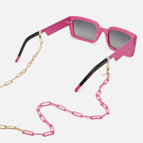 CORDON CADENA FLOW DORADA Y ROSA  