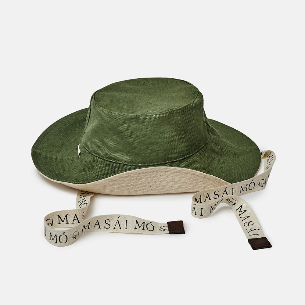 GORRO REVERSIBLE MASAI BEIGE/VERDE, , large