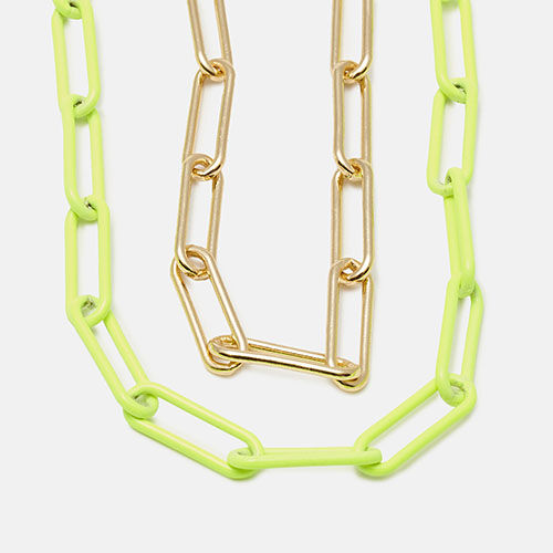 CORDON CADENA FLOW DORADA Y FLUOR  