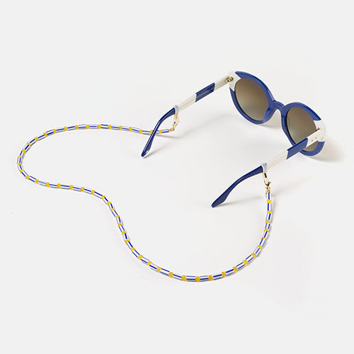 CORDON ABALORIOS AZUL SALITRE  