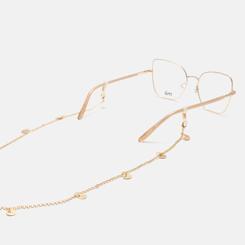 CORDON CADENA MONEDAS ORO, , large