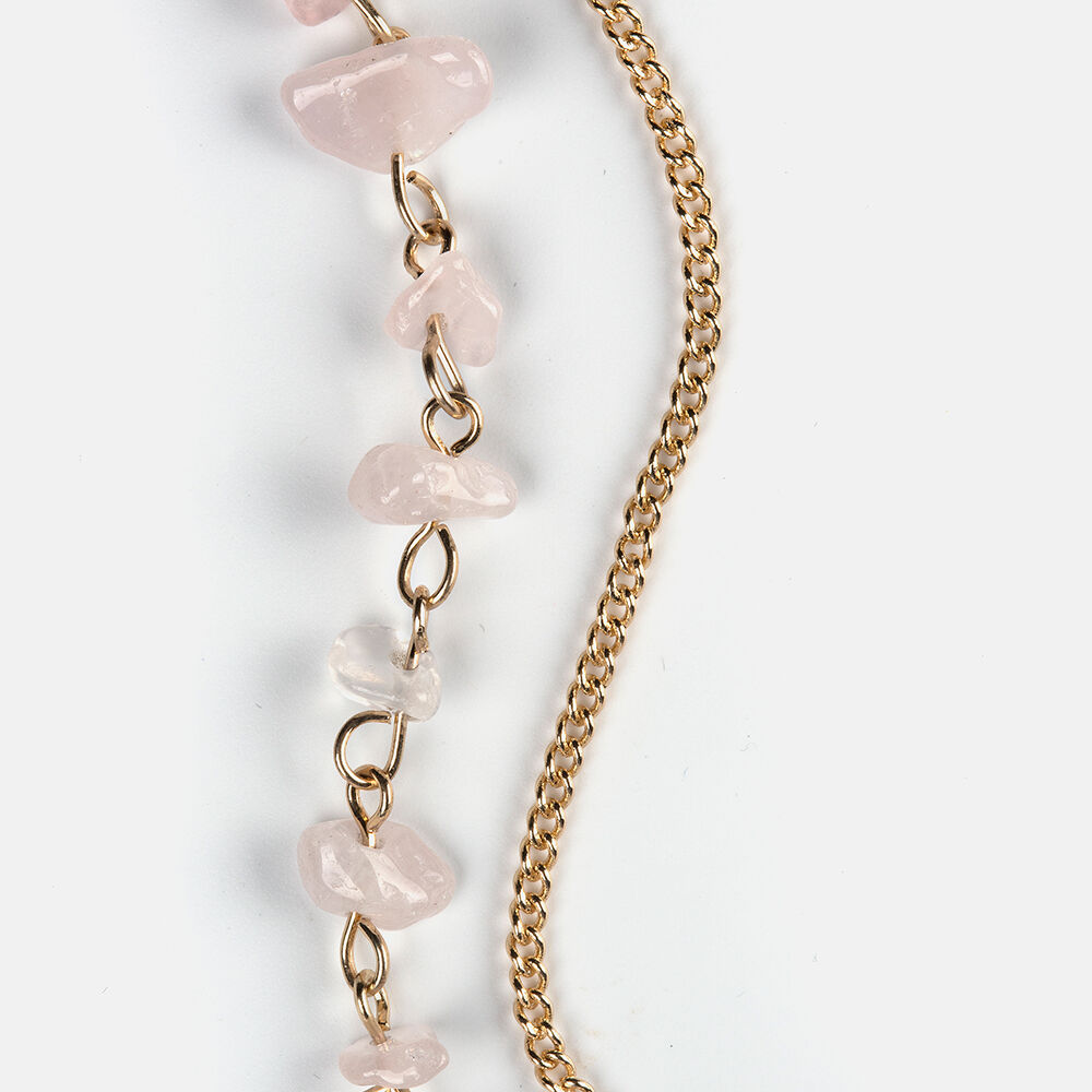 cord&oacute;n rose quarz chain, , large