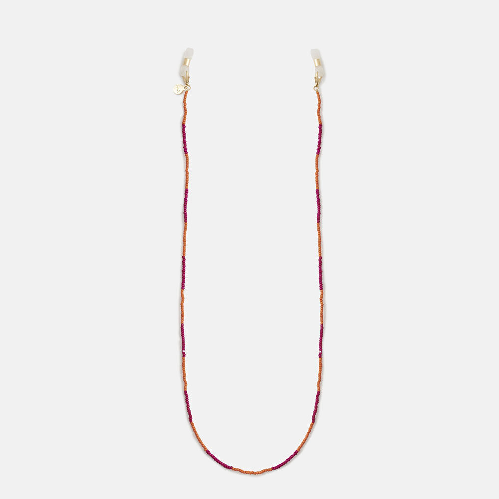 CORDON BLOCKS CUENTAS ROSA/NARANJA  , , large