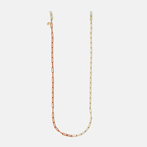 CORDON CADENA FLOW DORADA Y NARANJA  , , medium