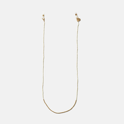 CORDON CUENTAS BEIGE/DORADAS, , medium