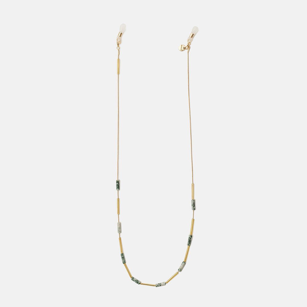 CORDON HYGGE TUBOS Y PIEDRAS DORADO , , large