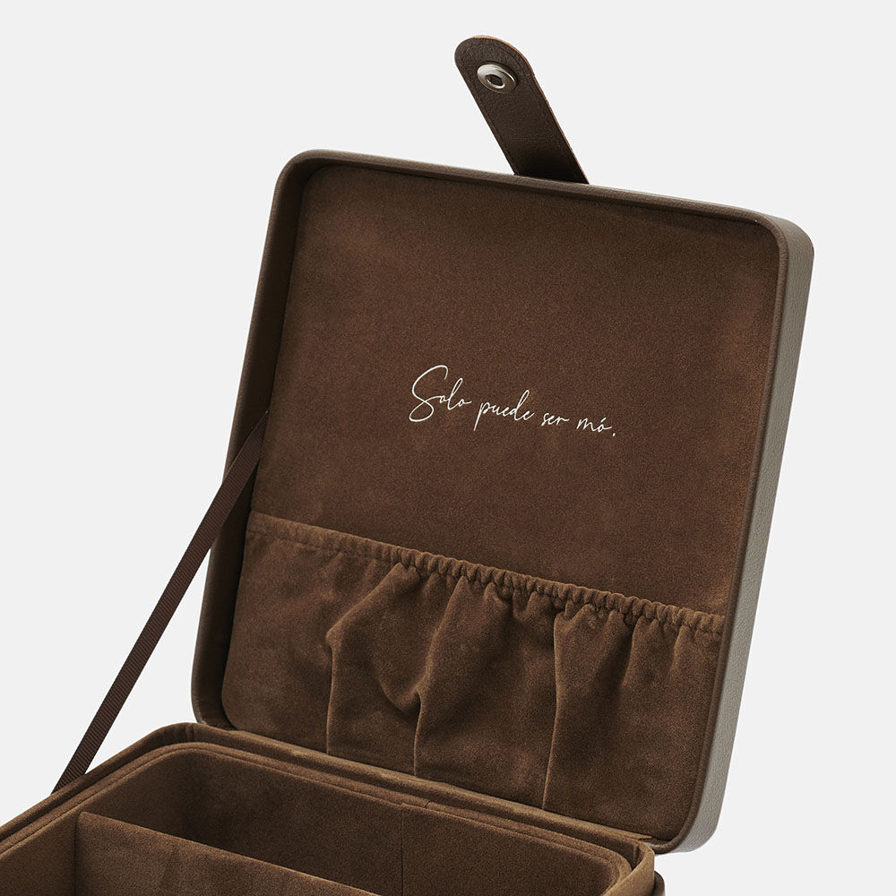 Travel case brown, , large