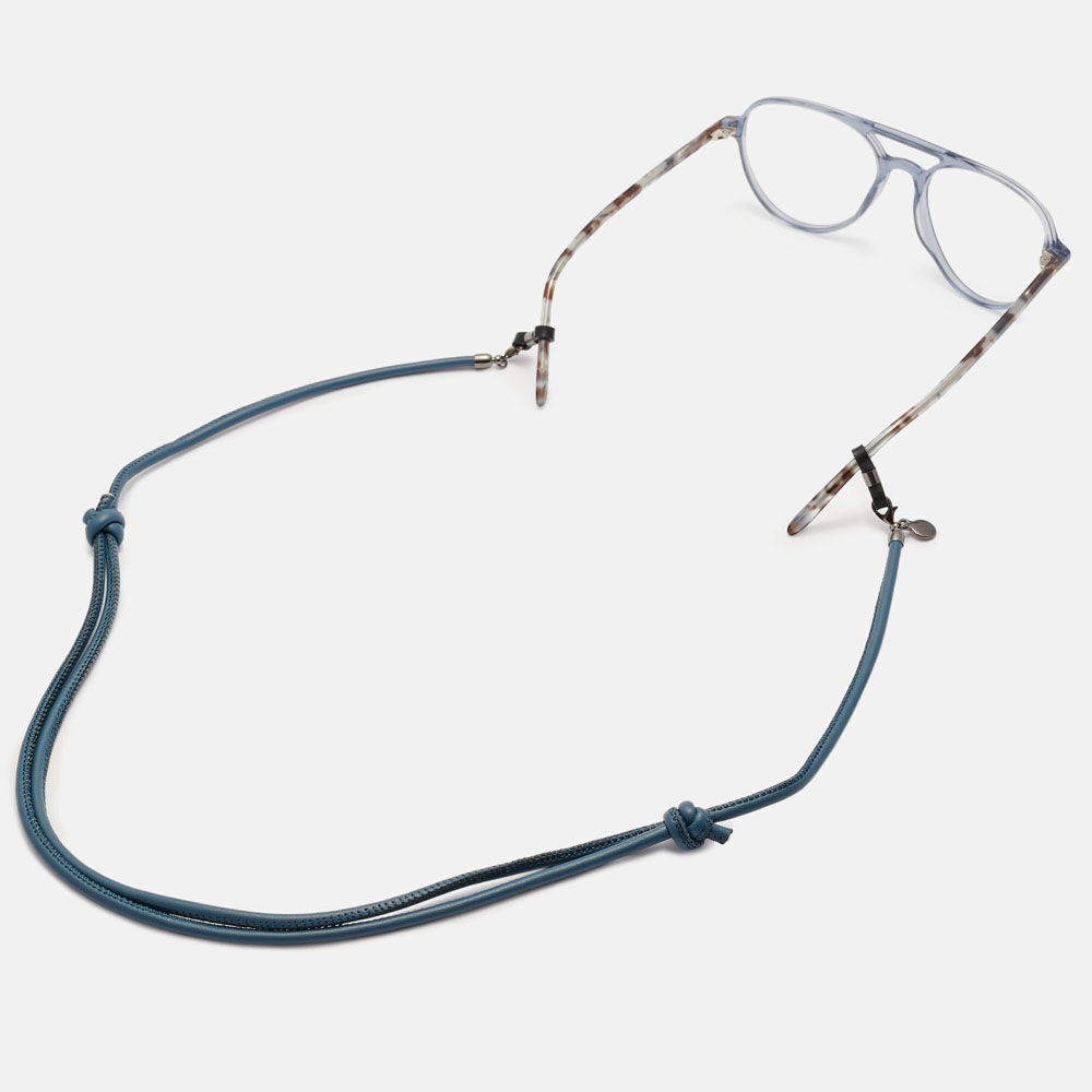 CORDON NUDO PIEL AZUL, , large