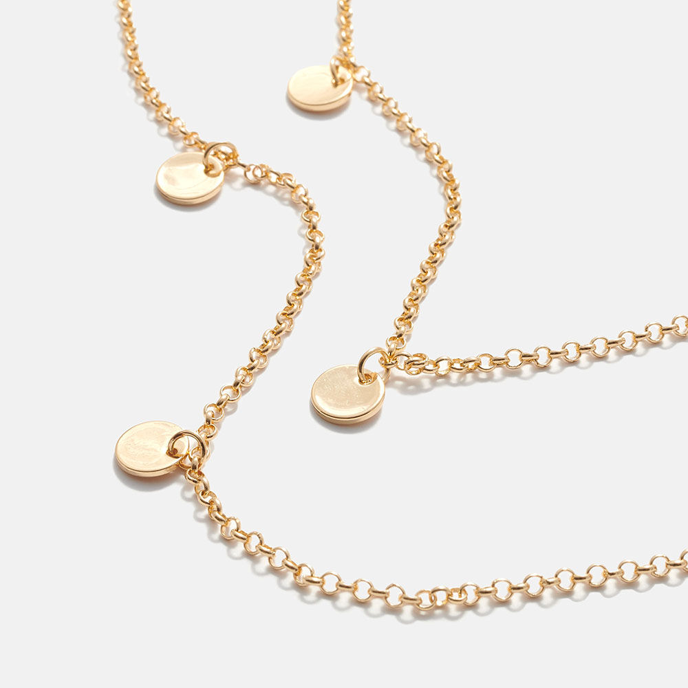 CORDON CADENA MONEDAS ORO, , large