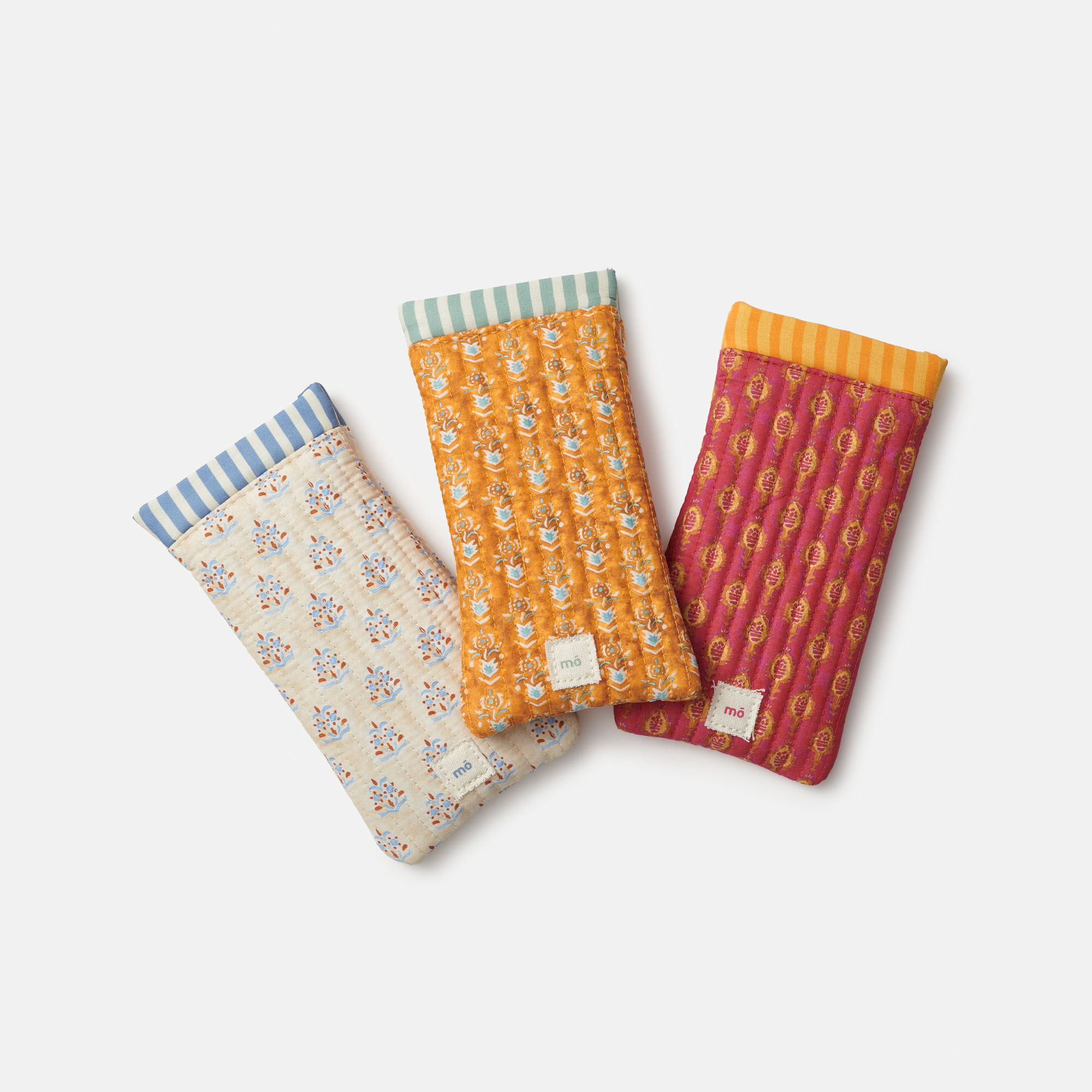 POUCH ACOLCHADO TAJ PRINT NARANJA