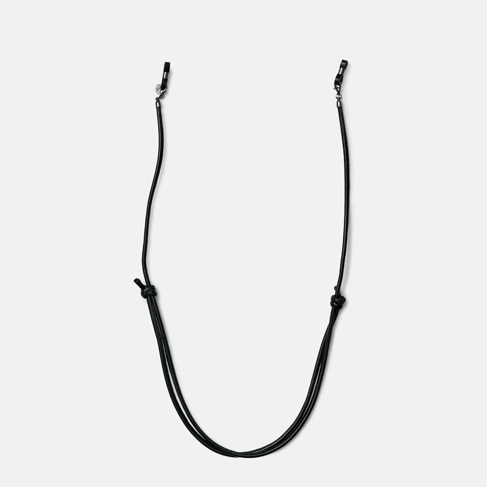 CORDON NUDO PIEL NEGRO, , large