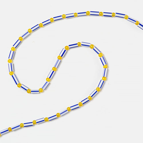 CORDON ABALORIOS AZUL SALITRE  