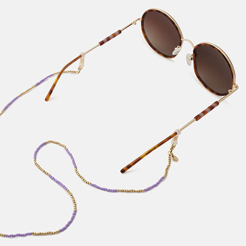 CORDON BLOCKS CUENTAS DORADO/MORADO, , medium