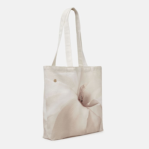 TOTE BAG FLOR BEIGE BOUQUET 