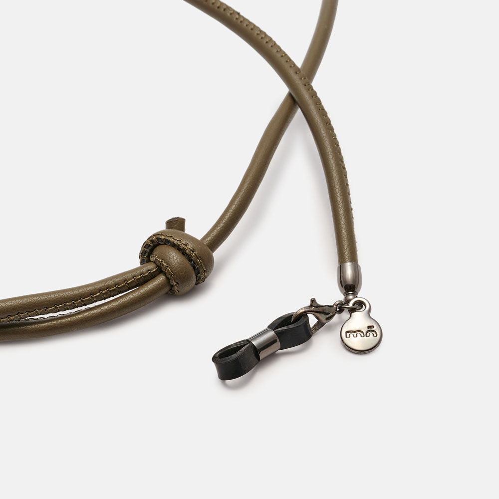 CORDON NUDO PIEL KHAKI, , large