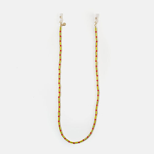 CORDON ABALORIOS AMARILLO SALITRE  