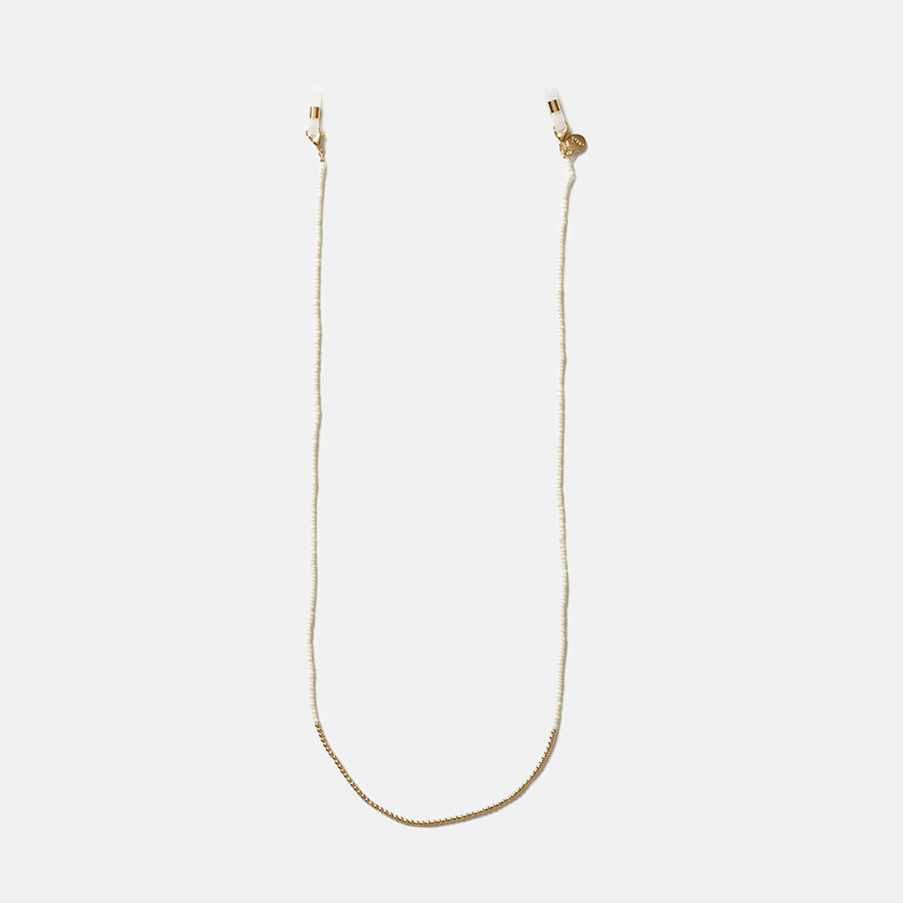 CORDON CUENTAS BEIGE/DORADAS, , large