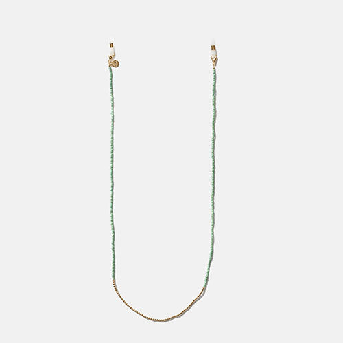 CORDON CUENTAS VERDE/DORADAS, , medium