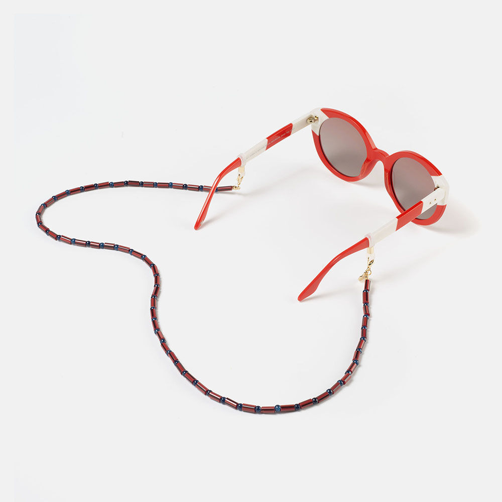 CORDON ABALORIOS ROJO SALITRE  , , large