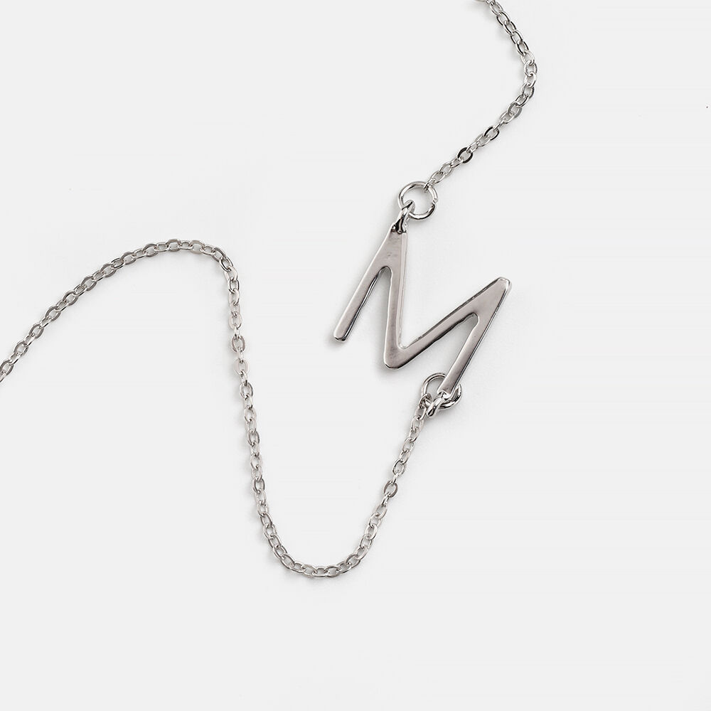 CORDON INITIAL M SILVER, , large