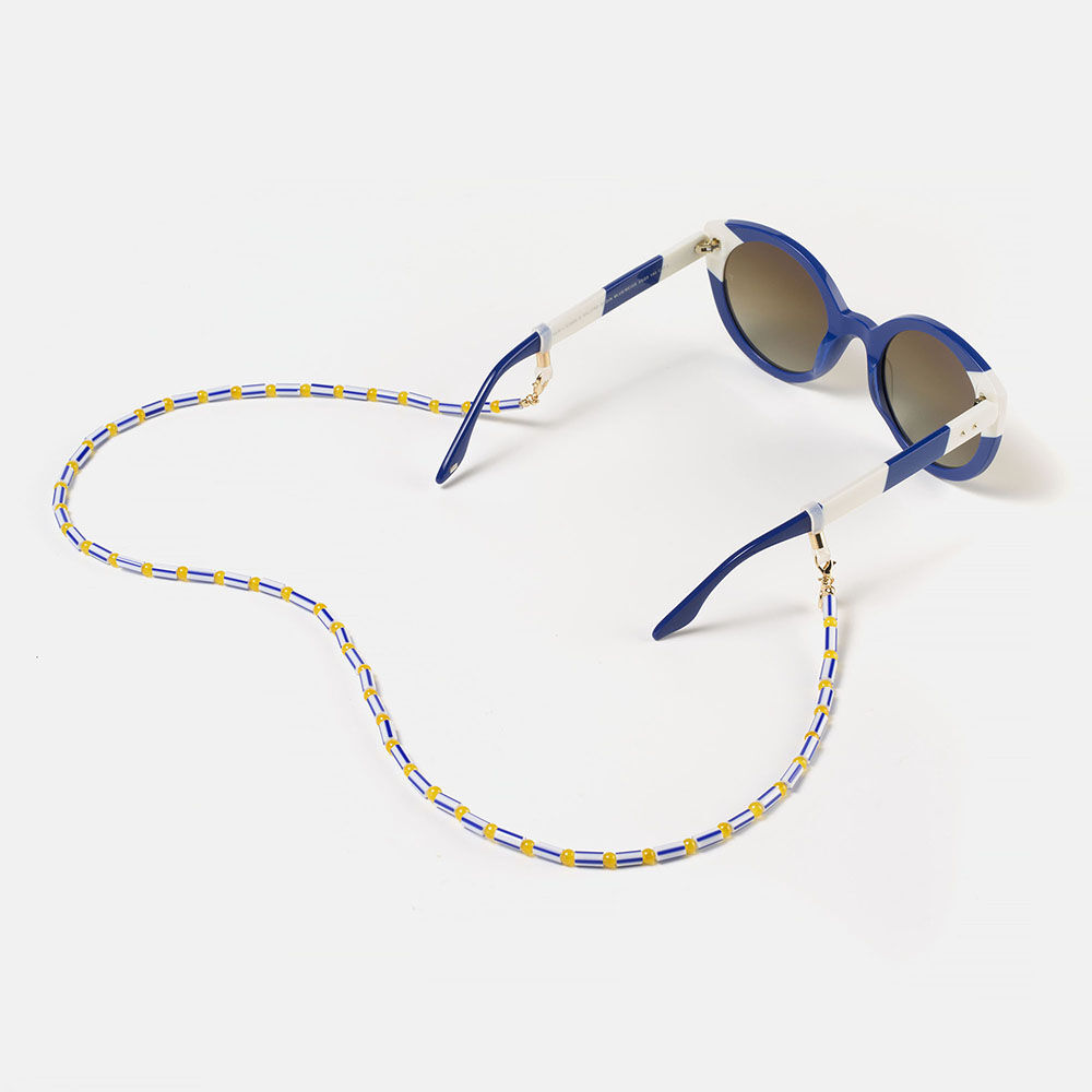 CORDON ABALORIOS AZUL SALITRE  , , large