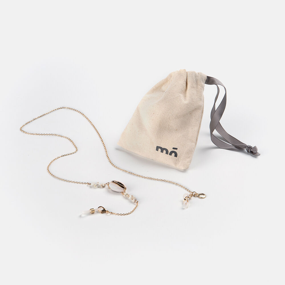 cord&oacute;n white seashell gold, , large