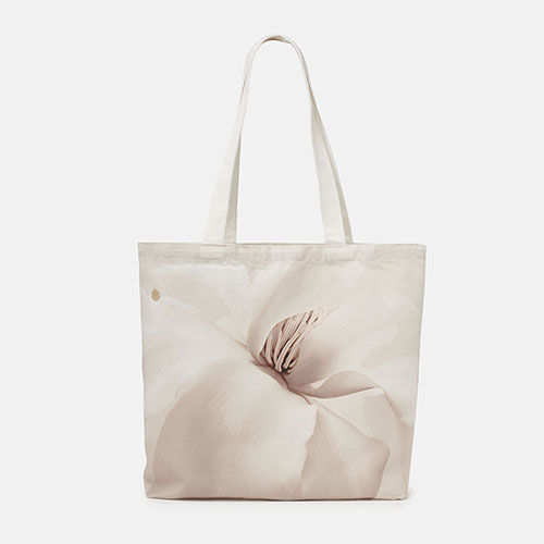 TOTE BAG FLOR BEIGE BOUQUET , , medium