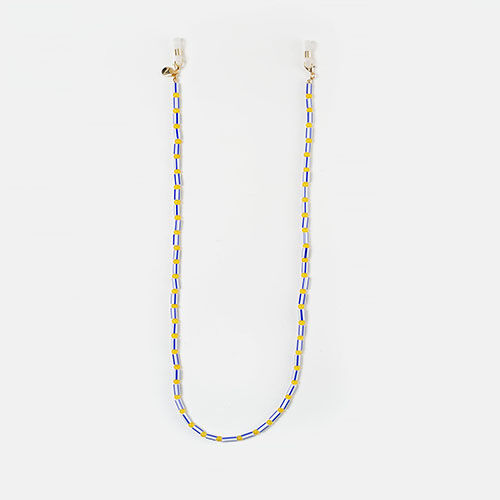 CORDON ABALORIOS AZUL SALITRE  