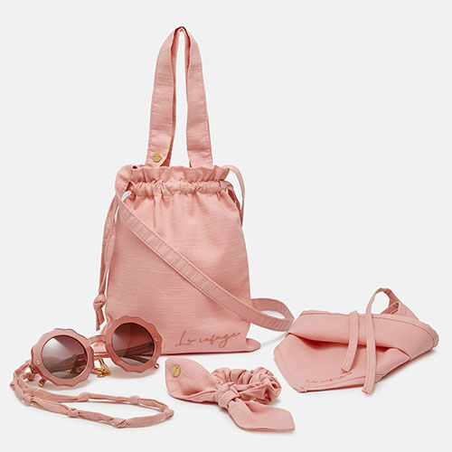 ESTUCHE SACO ASA TELA ROSA