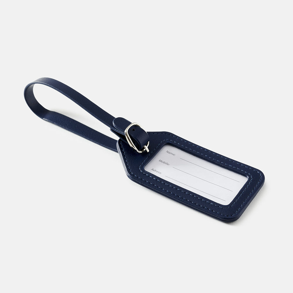 ETIQUETA DE EQUIPAJE AZUL, , large