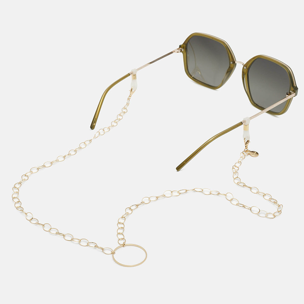 CORDON ESLABONES METAL MASAI GOLD, , large