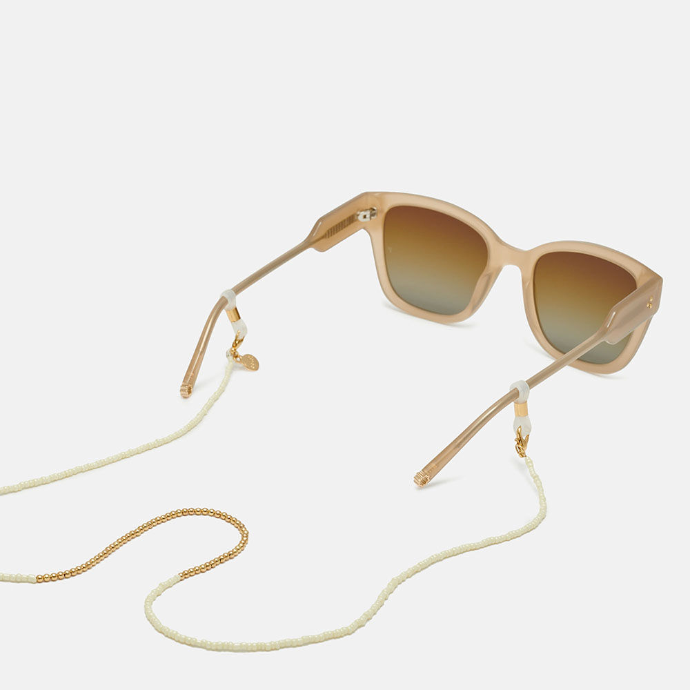 CORDON CUENTAS BEIGE/DORADAS, , large