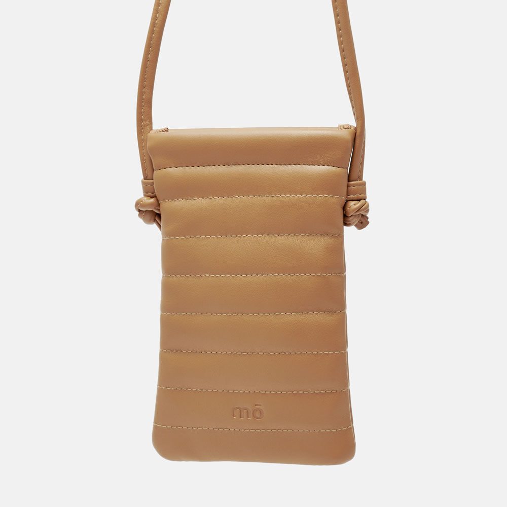 E-MO PADDING POUCH CAMEL, , large