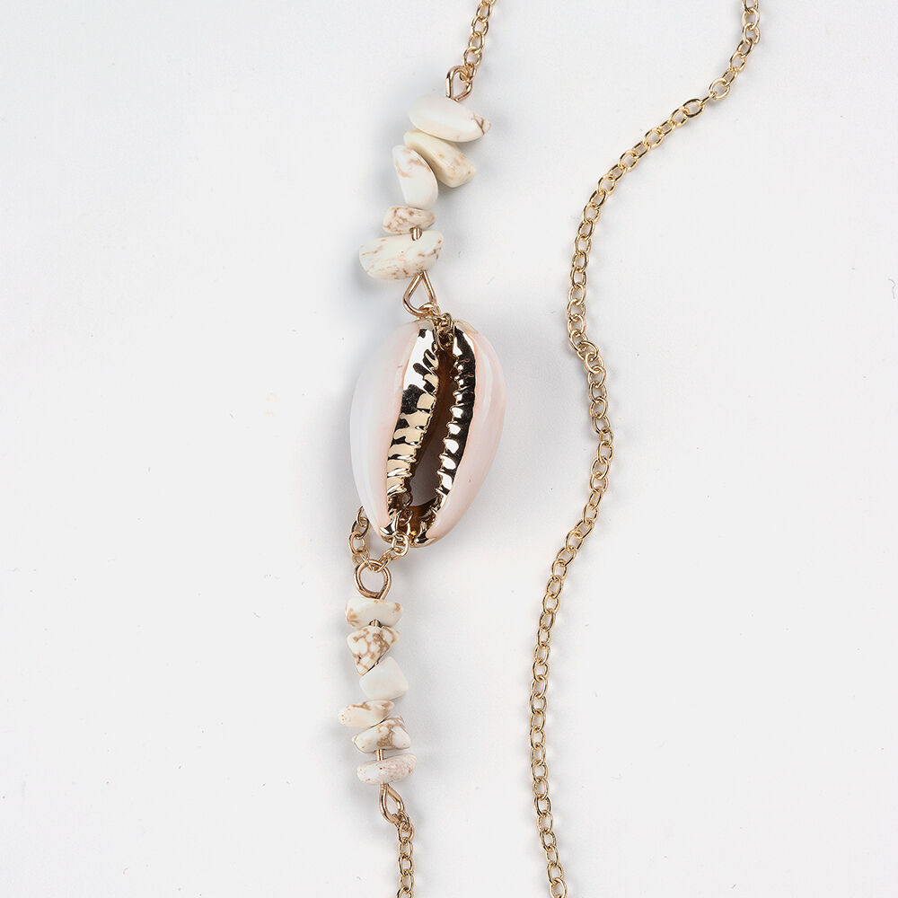cord&oacute;n white seashell gold, , large