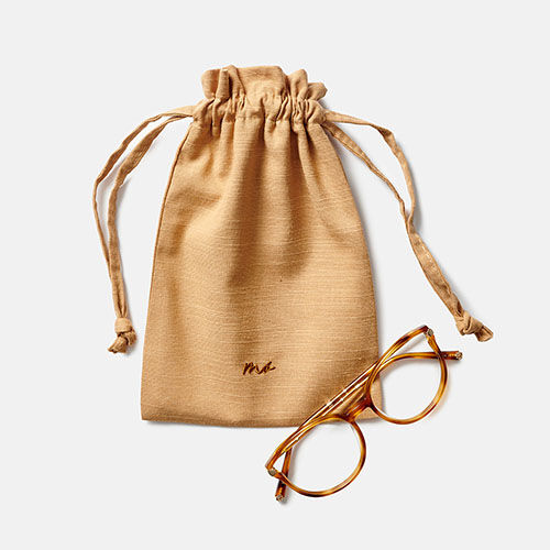 ESTUCHE SACO TELA MARRON