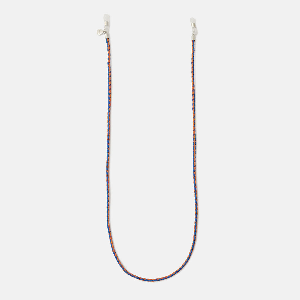 CORDON TRENZADO BLOCKS AZUL/NARANJA  , , large