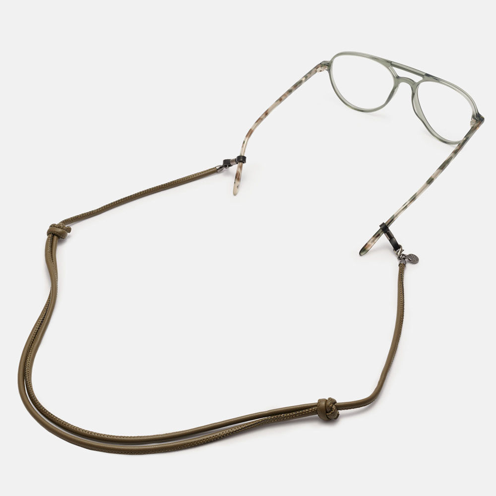 CORDON NUDO PIEL KHAKI, , large